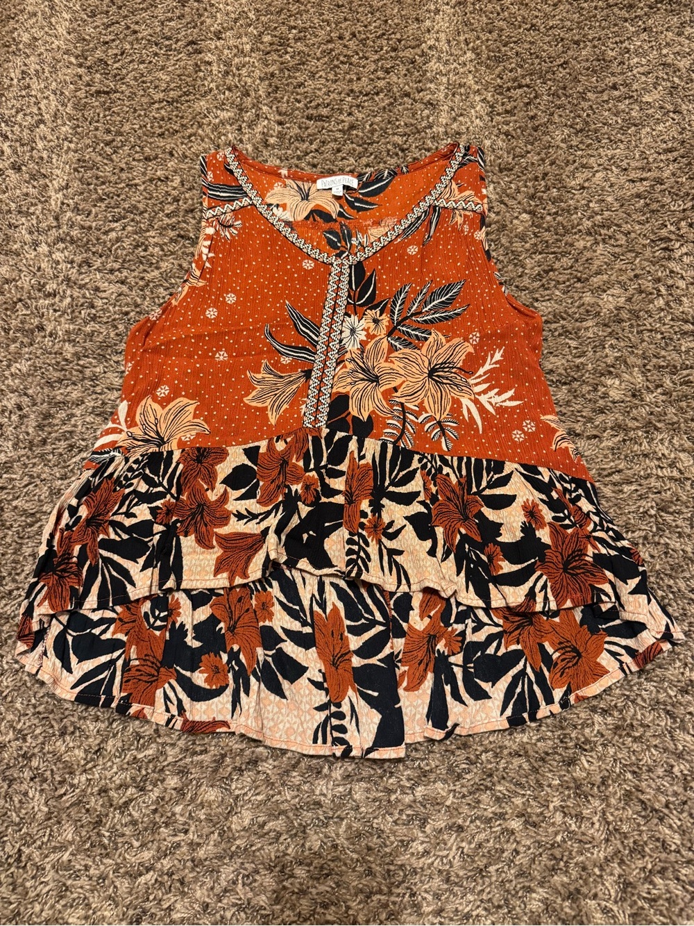 Patrons of Peace Flowy Floral Tank Top